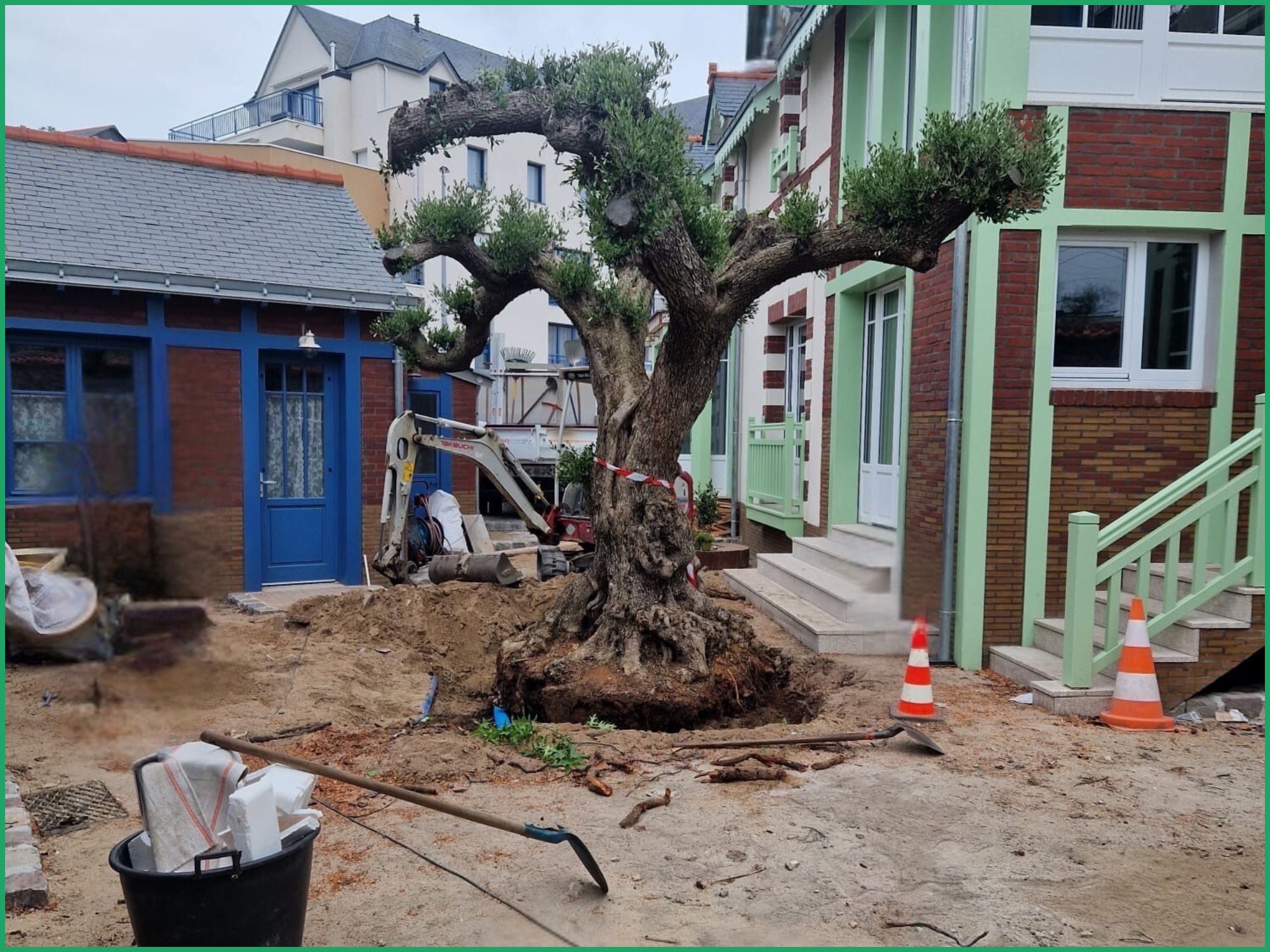 Chantier avant le gazon